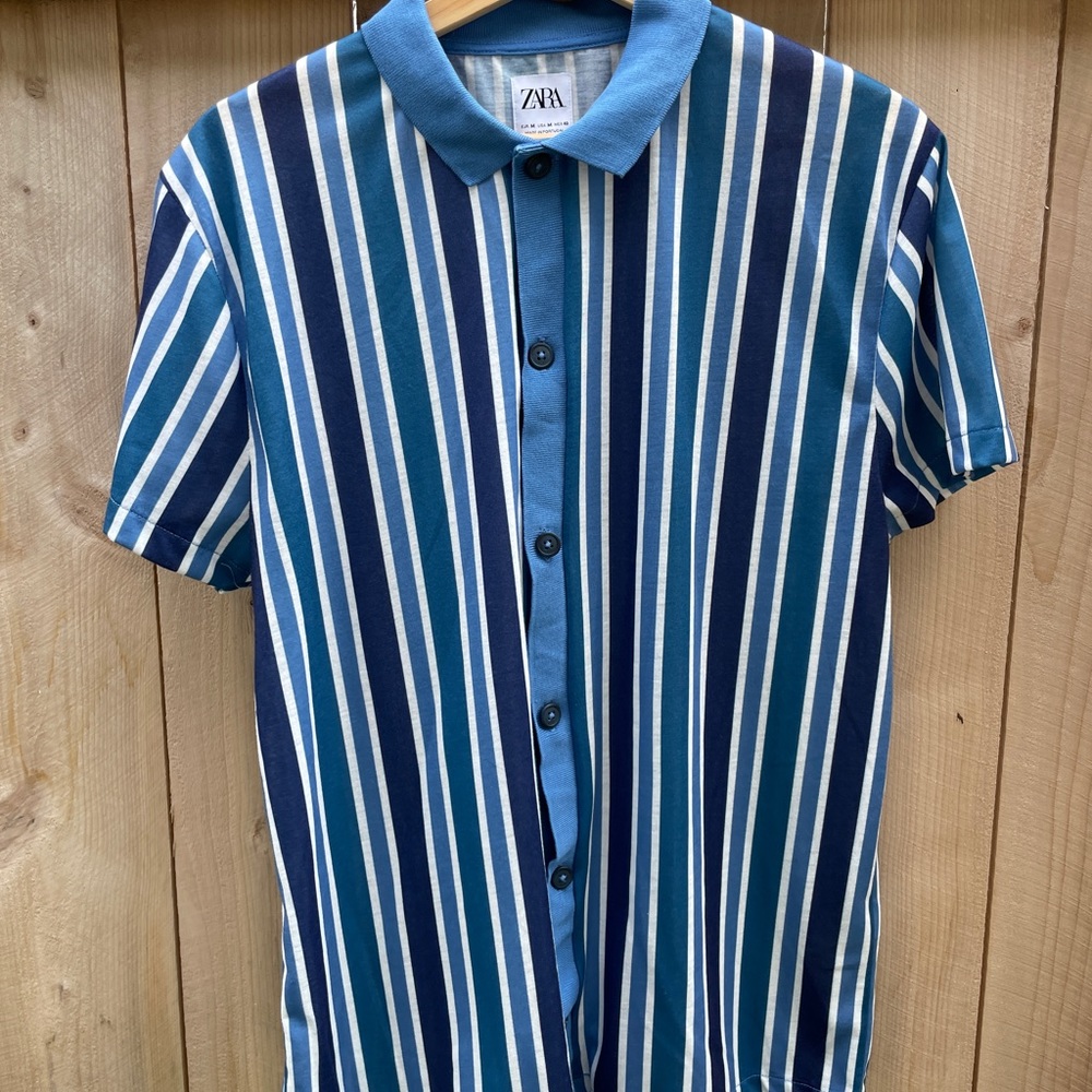 Zara stripped button down